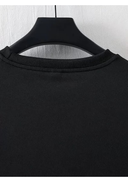 Lb Ön Arka Baskılı Oversize Bisiklet Yaka Yazlık T-Shirt - Siyah fiyatları