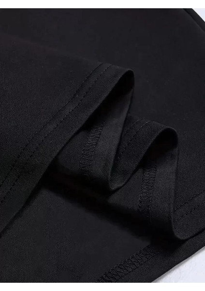 Lb Ön Arka Baskılı Oversize Bisiklet Yaka Yazlık T-Shirt - Siyah fırsatları