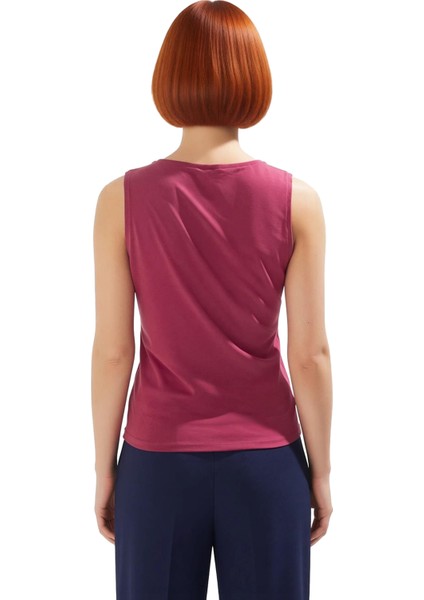 Kadın Degaje Yaka Kolsuz Örme Bluz Şık ve Konforlu Günlük Giyim Seçeneği Kaliteli Şık Rahat fırsatları