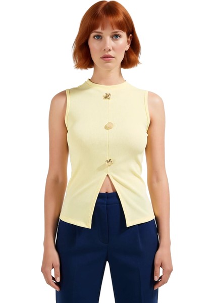 Kadın Bisiklet Yaka Kolsuz Scuba Krep Örme Yelek Günlük Stil Yüksek Kalite Rahat ve Şık modelleri