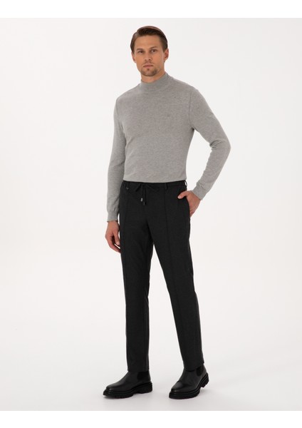 Erkek Antrasit Slim Fit Kumaş Pantolon 50313399-VR006 modelleri