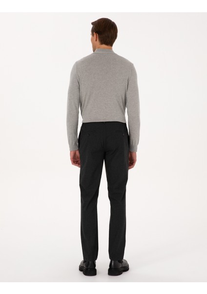 Erkek Antrasit Slim Fit Kumaş Pantolon 50313399-VR006 fırsatları