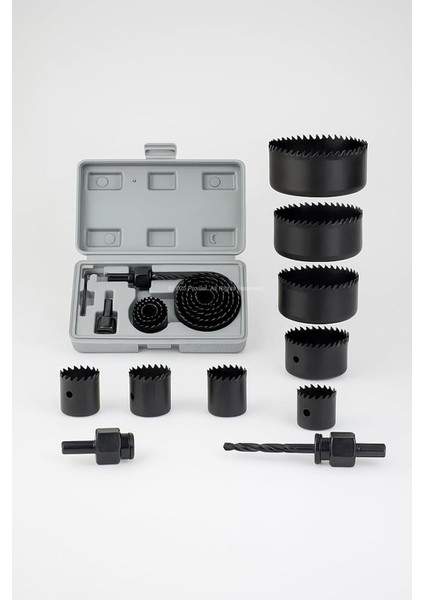 Titex Delik Açma Testere Seti, Ahşap Demiri Ağaç Delme, 19‑127 MM, Panç, Açma Takımı, Kontrplak, Plastik, Alçıpan, Mdf, Için Üstün (11 Parça)