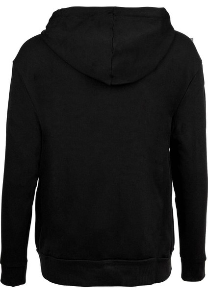 Kadın Regular Fit Fermuarlı Kapüşonlu Sweatshirt - Siyah fiyatları