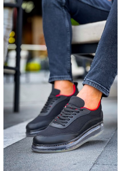 CH181 - Rrt Ipekyol Erkek Ayakkabı Sıyah - Kırmızı modelleri