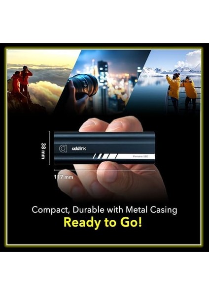 Addlink P21 1tb 2000-1950MB/S USB 3.2 Gen2 Type-C Portable Taşınabilir SSD AD1TBP21B2K modelleri