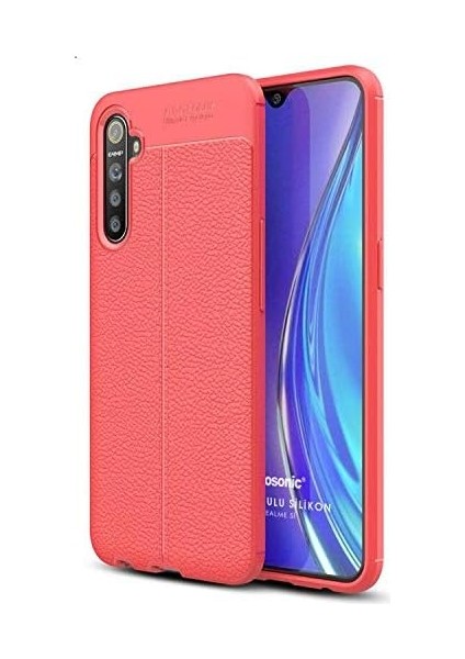 5i Için Kılıf Deri Dokulu Silikon Kırmızı [ 5i ile Uyumlu Kılıf - Kırmızı] modelleri