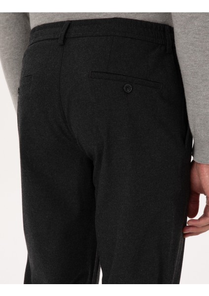 Erkek Antrasit Slim Fit Kumaş Pantolon 50313399-VR006