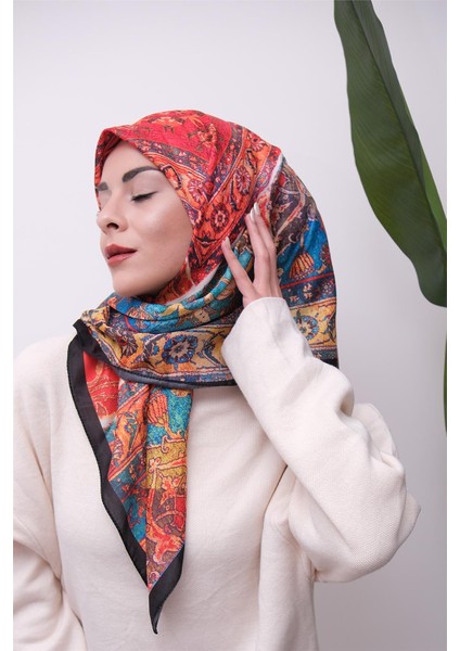 Renkli Karma Desen Dijital Soft Eşarp modelleri