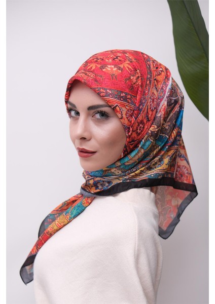 Renkli Karma Desen Dijital Soft Eşarp