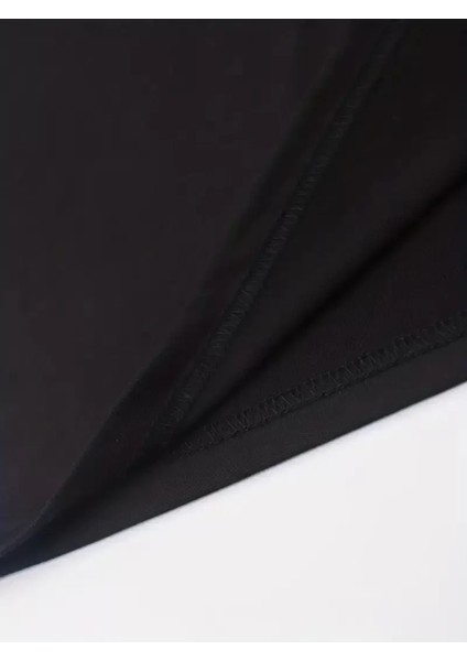 Sporda Günlük Hayata Giyilebilir Gym Baskılı Oversize Bisiklet Yaka Erkek T-Shirt - Siyah modelleri