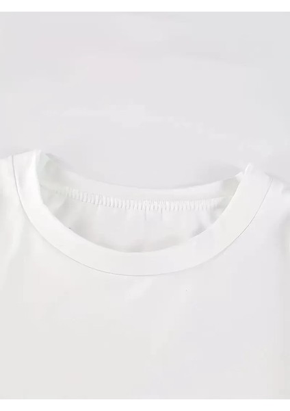 20/1 Penye Compacknew York Baskılı Oversize Kısa Kol Bisiklet Yaka T-Shirt - Beyaz indirimleri