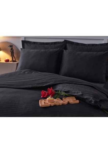 Jakarlı Nevresim Takımı Mario Çift Kişilik Siyah fırsatları