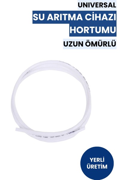 Su Arıtma Hortumu 15 Metre | 1/4 Inç Beyaz Hortum • Dayanıklı ve Esnek Yapı (Üreticiden)