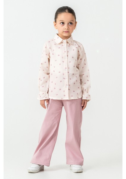 Yakası Bağlamalı Kız Çocuk 3\'lü Takım - 26K 4499 indirimleri