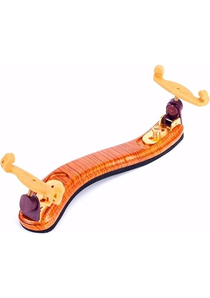 Masif Ahşap Keman Omuz Dayanağı - Katlanabilir Tasarım, 3/4 ve 4/4 Kemanlara Uyar, 12" ve 13" Viyolalar, Rahat Köpük Pedler, Yüksekliği Ayarlanabilir Bacaklar, Gençler ve Yetişkinler