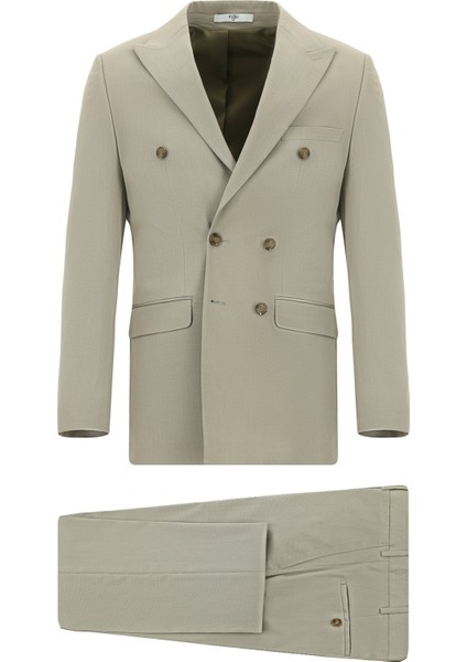 Regular Fit Pamuklu Lyocell Kruvaze Takım Elbise indirimleri