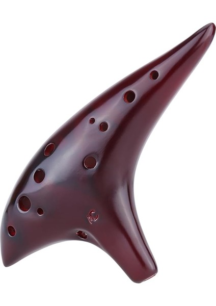 12 Delikli Seramik Okarina Flüt Alto C Flüt Dumanlı Yanık Denizaltı Tarzı Müzik Aleti, Müzik Severler ve Yeni Başlayanlar Için Müzik Notalarıyla