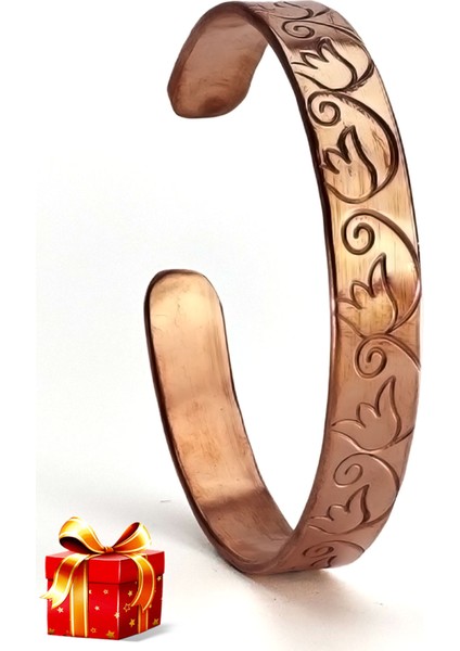El Yapımı Ayarlanabilir Saf Bakır Bileklik, Bakır Bilezik BB-336