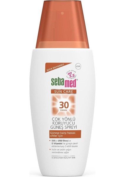 Sebamed Sun Care Spf 30 Uva/uvb Filtresi ve E Vitamini Üçlü Yüksek Koruma Çok Yönlü Güneş Spreyi 150 ml fiyatları