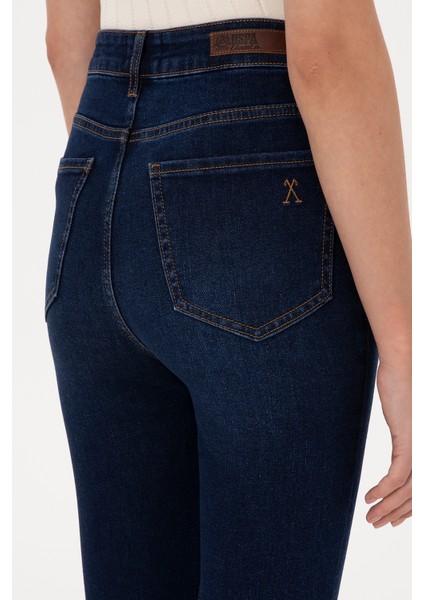 Kadın Koyu Mavi Pantolon (Jean) 50316591-DN0023