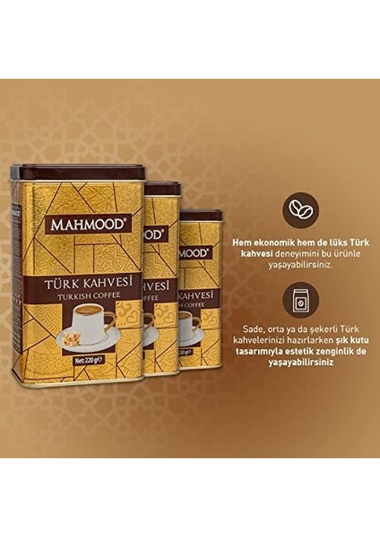 Mahmood Türk Kahvesi Teneke 220 gr fiyatları
