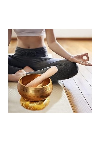 Tibet Meditasyon Zili Seti, Tibet Çanları, Yoga, Meditasyon, Çakra Iyileştirme Için Tibet Çanı Yastığı (3,3 Inç) fırsatları