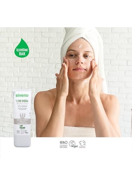 SIVENO%100 Doğal Yüz Kremi Beyazlatıcı Aydınlatıcı Canlandırıcı Etkili 30 ml