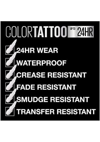 Maybelline New York Color Tattoo 24HR Krem Göz Farı - 35 On And On Bronze (Bronz)