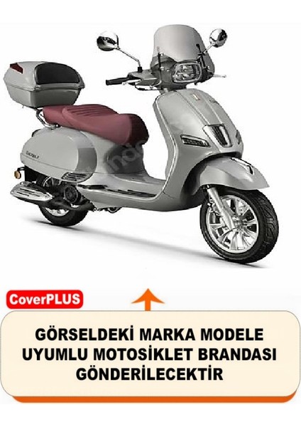 Bianchi Happy 50 Branda (Arka Çanta Uyumlu) Motosiket Brandası (Gri Renk) Motor Örtüsü Çadır Su Geçirmez Motosiklet Kılıfı Motor Brandası fiyatları