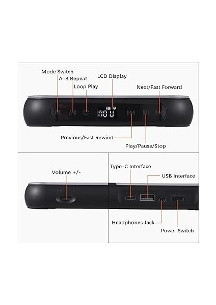 Bt5.1 CD Çalar Taşınabil Müzik Çalar Fm Radyo Masaüstü CD Oynatıcısı Kapaklı Ekran 6 Mod Ab Tekrar Zamanlayıcı Uzaktan Kumanda modelleri