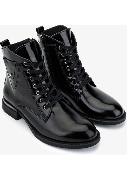 Kadın Hakiki Deri Siyah Rugan Bot 849 202513 Bn Bot SK25-26 Sıyah Rugan fiyatları
