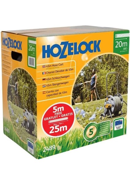 2489H 45 M Kapasiteli 20 M + 5 M (Hediyeli) Tekerlekli, Hortum Toplama Sarma Araba Seti ( )