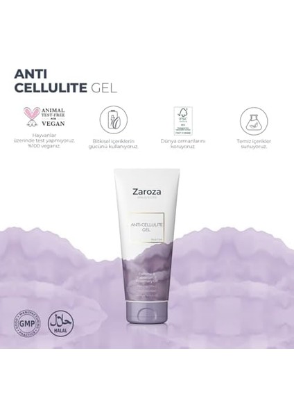 Zaroza Anti Selülit Jel Kafein & Capsicum & Biberiye Yağı 200 ml modelleri