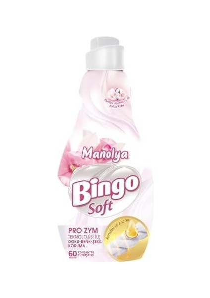 Bingo Soft Konsantre Çamaşır Yumuşatıcısı, Manolya 1440 ml