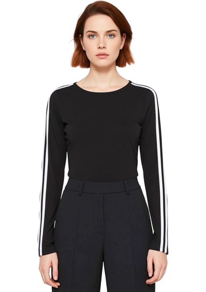 Kadın Uzun Kollu Dalgıç Kumaş Örme Spor Bluz Kaliteli Şık Rahat Modern Zarif Günlük fiyatları