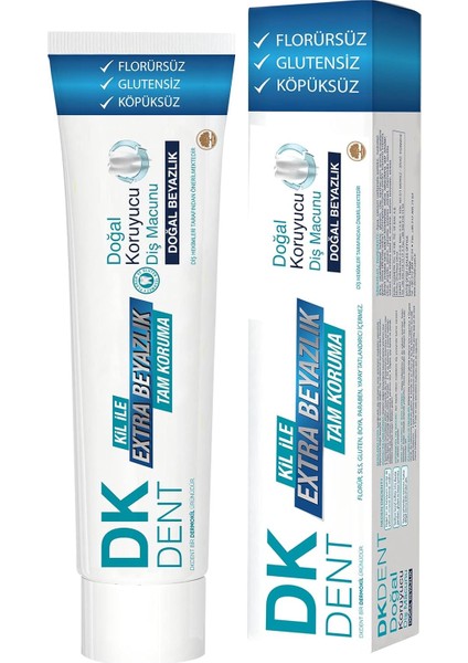 Dkdent Klasik Florürsüz Doğal Diş Macunu 75 ml