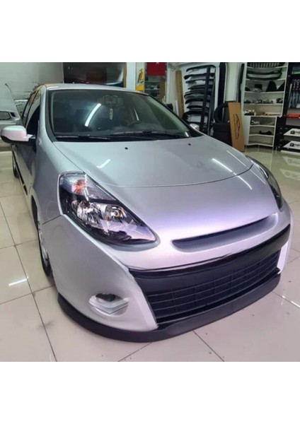 Renault Clio 3 2005-13 Uyumlu Evrensel 2 Parça Astra H Model Ön Ek Tampon Dili Lip Esnek Karlık