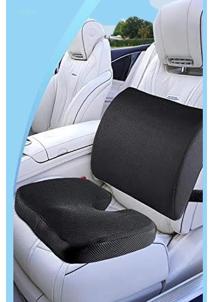 Cocix Oturma Minderi Bel Yastığı Bel Destek Yastığı Ortopedik Visco Yastık Basur Minderi Ofis Minderi Set fiyatları