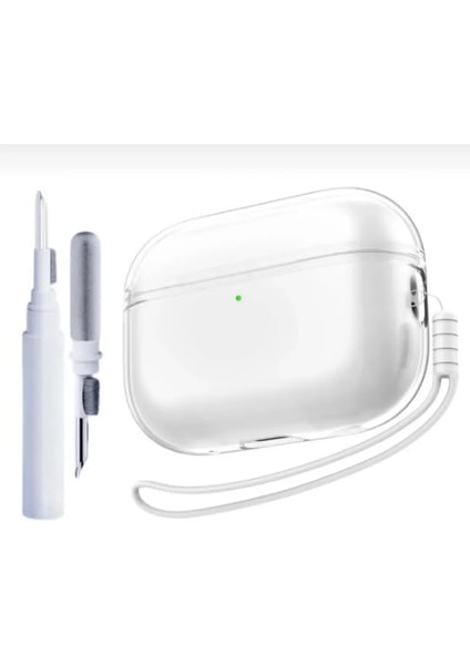 3. Nesil ile Uyumlu 3in1 Temizleme Aparatlı Tasarım Kalın Silikon Kılıf - ŞEFFAF3IN1