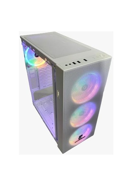 Wmesh Beyaz 4X120MM Fan Atx Oyuncu Bilgisayar Kasası modelleri