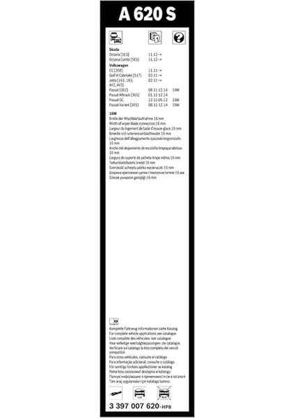 Aerotwin Silecek Seti - [600/475 Mm] Vw (Volkswagen) Passat cc (2011-2012) [357] #A620S fırsatları