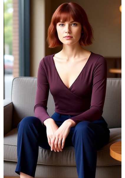 Moda Kruvaze Örme Slim Düz Desen Casual Günlük Crop Uzun Kol Bluz fırsatları