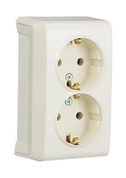 Krem Ikili Toprakli Priz modelleri