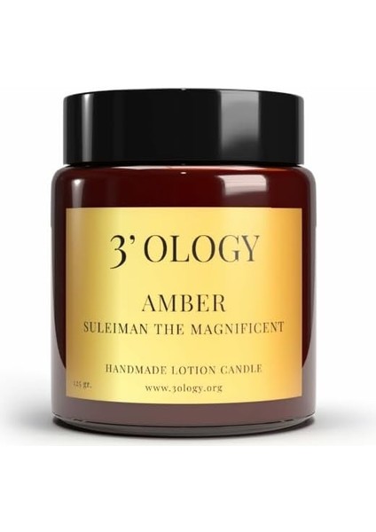 3&apos;ology Amber Suleiman The Magnificent Handmade Lotion Candle, 125 gr