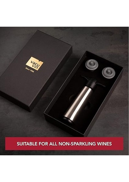 Vin Şarap Koruyucu Paslanmaz Çelik Hediye Kutusu - Şarabınızı Taze ve Keyifli Tutun - Açılmış Şişelerinizin Kalitesini Koruyun - Lüks Şarap Aksesuarı fırsatları