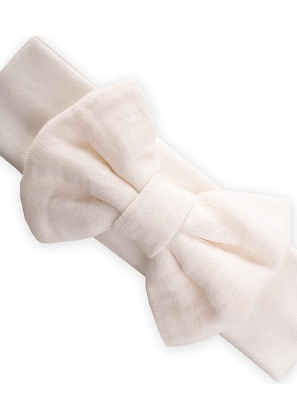 Kurdeleli Bebe Bandanası Ekru fiyatları