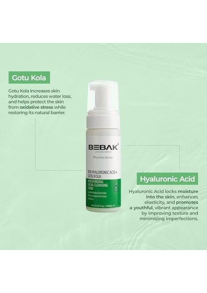 Bebak Pharma Nemlendirici Sıkılaştırıcı Temizleme Köpüğü 160 ml modelleri