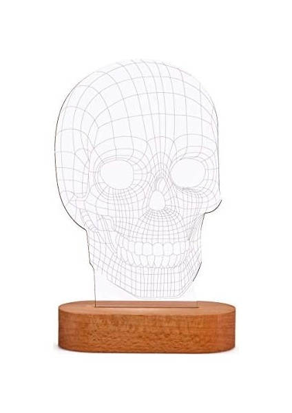 3 Boyutlu LED Masa Lambası - USB Bağlantılı Sarı Işık fiyatları