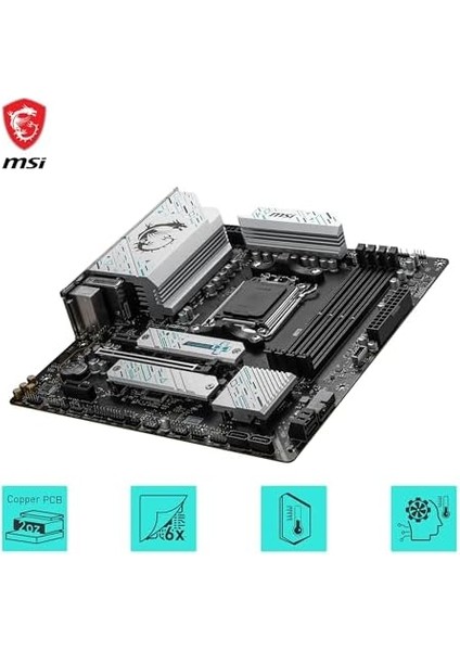 MB B650M Gamıng Wıfı Am5 Ddr5 7200MHZ(OC) HDMI Dp M.2 Usb3.2 2.5g Lan Wı-Fı 6e Matx fiyatları